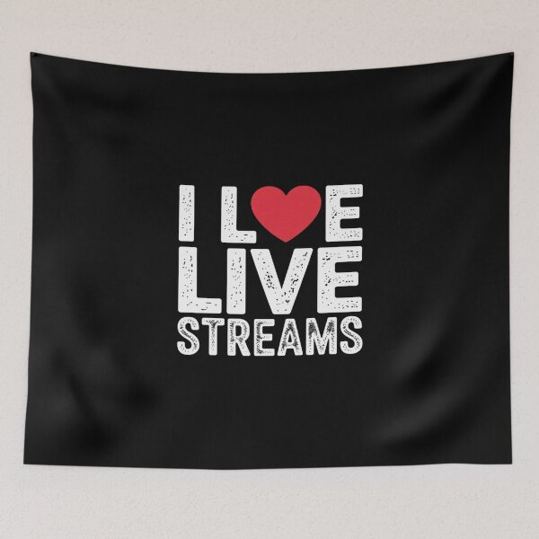 Item preview, I Love Live Streams Stream Lover Gamers designed and sold by skanderio.