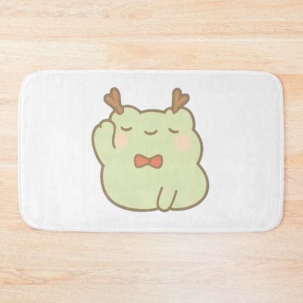Item preview, Kawaii Mochi Christmas Frog Sticker designed and sold by BluesSketchbook.