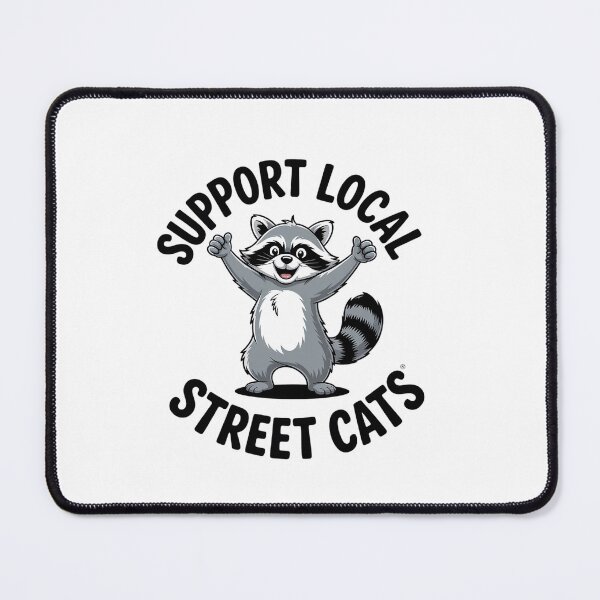 Item preview, Support Local Street Cats Raccoon designed and sold by MeowtivationP.