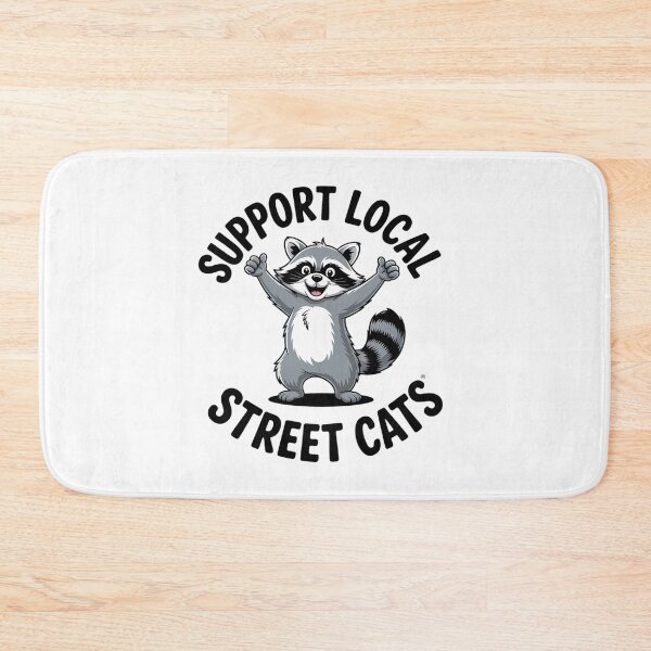 Item preview, Support Local Street Cats Raccoon designed and sold by MeowtivationP.