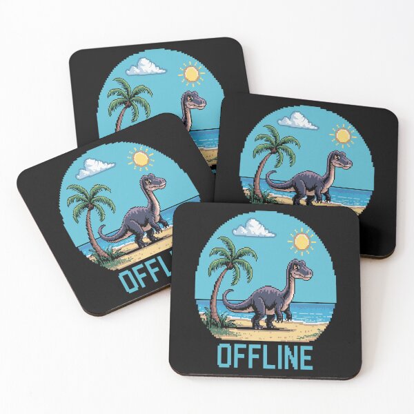 Item preview, Offline Dinosaur On Vacation Mode designed and sold by kakashinn.
