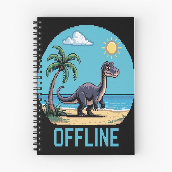 Item preview, Offline Dinosaur On Vacation Mode designed and sold by kakashinn.