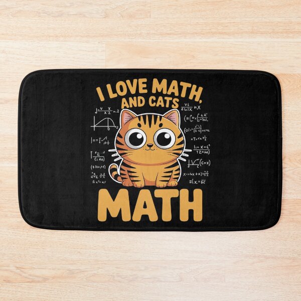 Item preview, I Love Math and Cats STEM Nerd Gift designed and sold by skanderio.