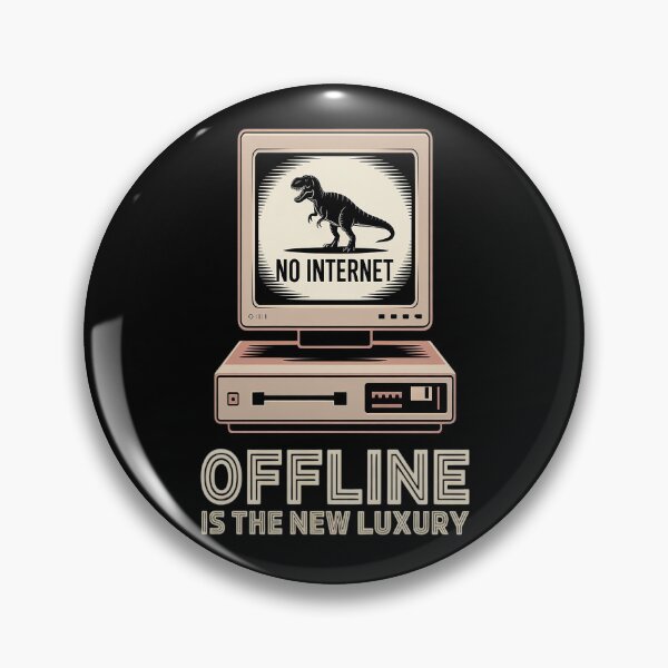 Item preview, Offline Is the New Luxury – No Internet Aesthetic designed and sold by kakashinn.