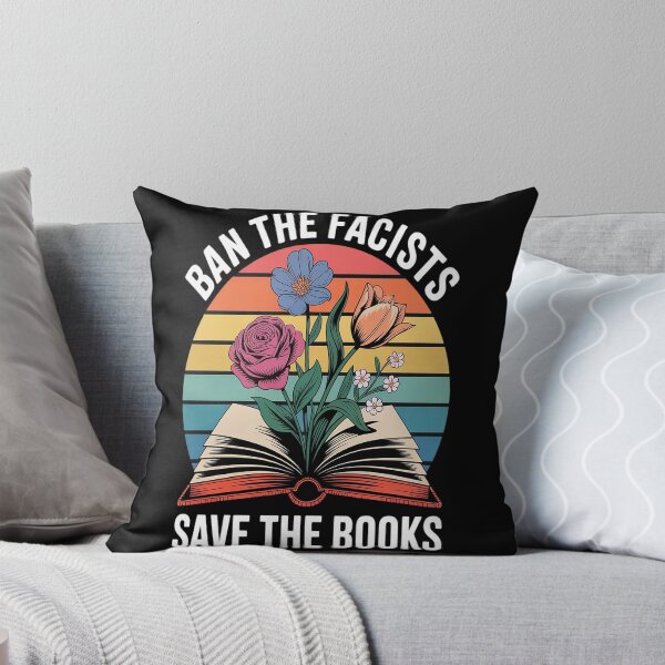 Item preview, Ban The Fascists Save The Books Funny Book Lover Worm Nerd designed and sold by Lucaseinar.