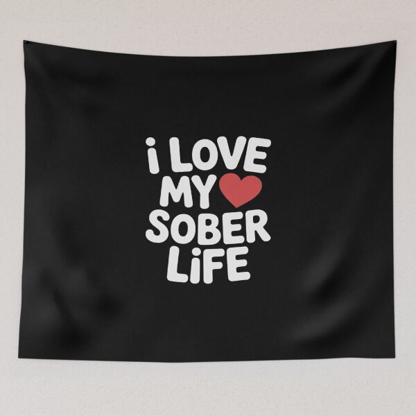 Item preview, I Love My Sober Life AA Alcohol Addiction Recovery Sponsor designed and sold by imsamaharem.