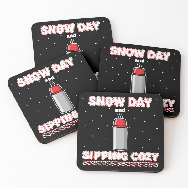 Item preview, Snow Day Sipping Cozy Winter Thermos Art designed and sold by graphicnew.