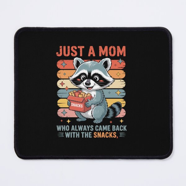 Item preview, Snack Mom Life Raccoon Mothers Day designed and sold by StephenDDArt.