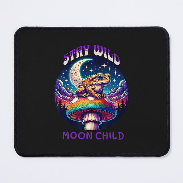 Item preview, Stay Wild Moon Child Magic Mushroom Toad Frog Hippie Boho designed and sold by ArleneJene.