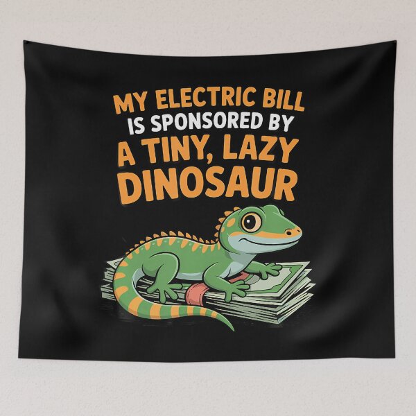 Item preview, Electric Bill Tiny Lazy Dinosaur Lizard Owner designed and sold by LauraLydiaa.