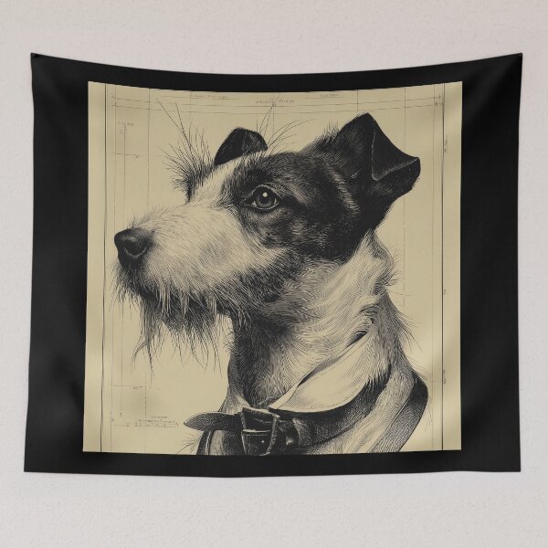 Item preview, Detailed Jack Russell Terrier Portrait designed and sold by lautir.