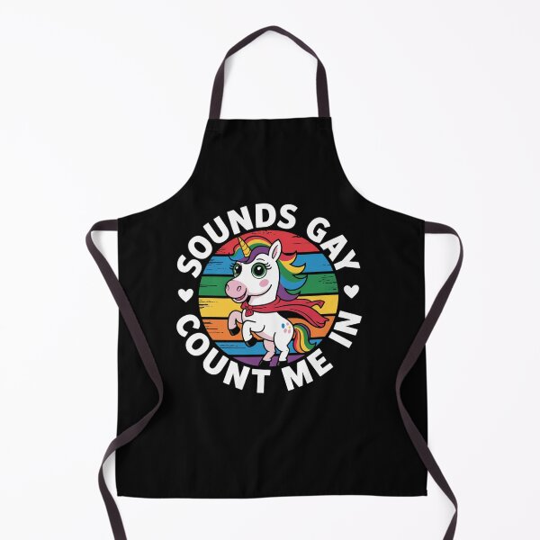 Item preview, Sounds Gay Count Me In Unicorn LGBT Gay Pride designed and sold by StephenDDArt.