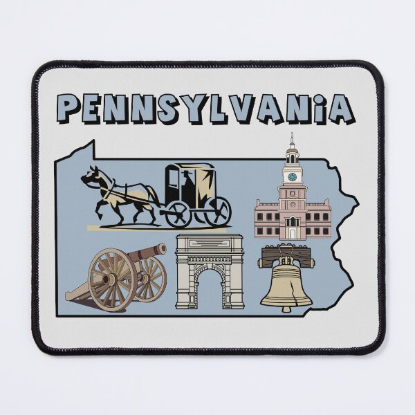 Item preview, Pennsylvania Icons, Vintage State Pride Tee - Amish Country, Liberty Bell & Independence Hall designed and sold by mashmosh.