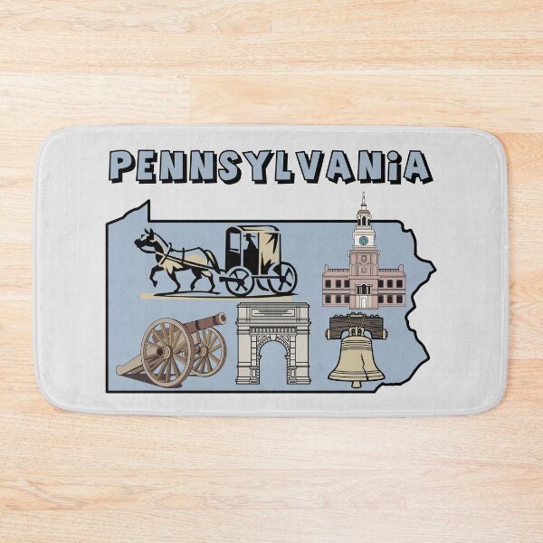 Item preview, Pennsylvania Icons, Vintage State Pride Tee - Amish Country, Liberty Bell & Independence Hall designed and sold by mashmosh.