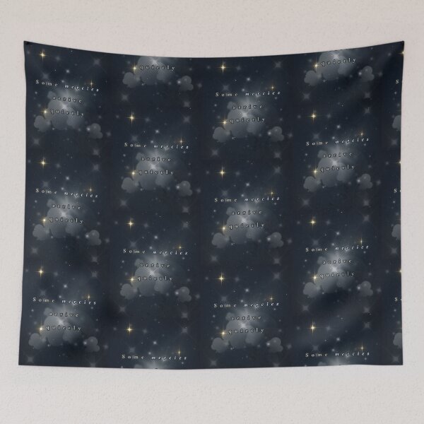 Item preview, Some Mercies Arrive Quietly – Soft Islamic Minimal Mercy Quote Art designed and sold by BlessedStudio31.