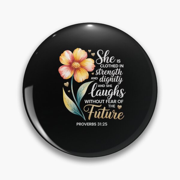 Item preview, She Is Clothed In Strength And Dignity Christian Bible Verse  designed and sold by ReadySide.