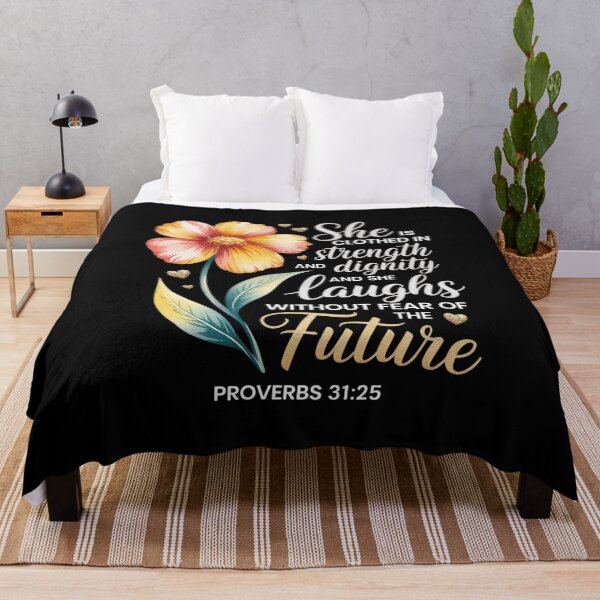 Item preview, She Is Clothed In Strength And Dignity Christian Bible Verse  designed and sold by ReadySide.