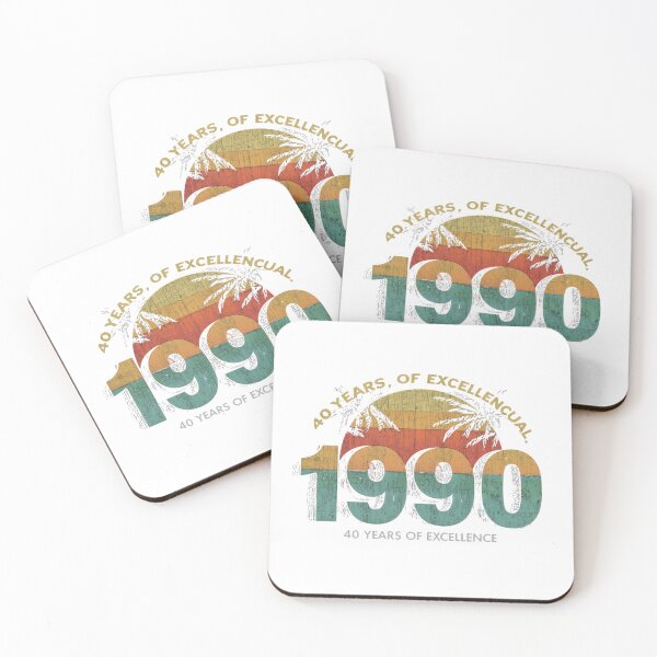 Item preview, Vintage retro sunset with palm trees and textured 90s style. Perfect for anyone born in May 1990. Great design for shirts, stickers and aesthetic gifts. Tap to shop on Redbubble!    designed and sold by No Heaven.