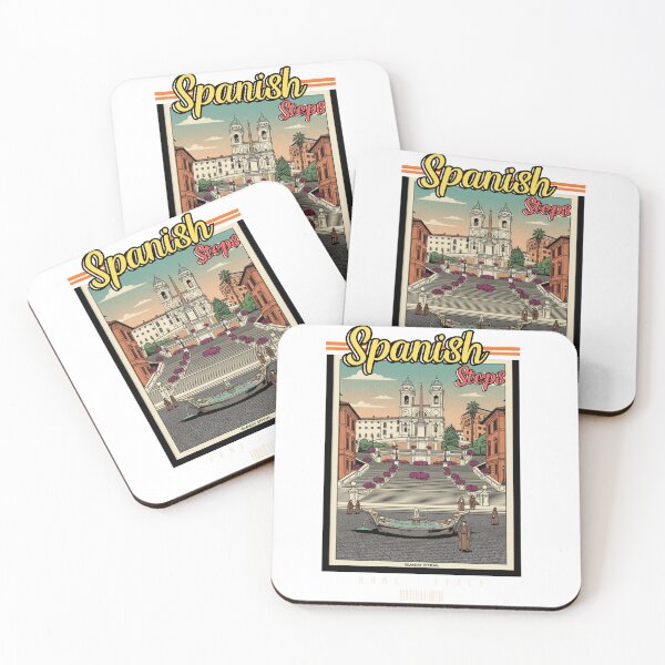 Item preview, Spanish Steps Bloom – Rome Landmark Travel Art designed and sold by Islanday.official.