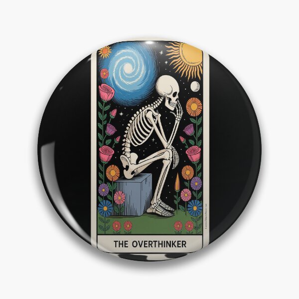 Item preview, Over Thinker Cool Tarot Card Skeleton designed and sold by kakashinn.