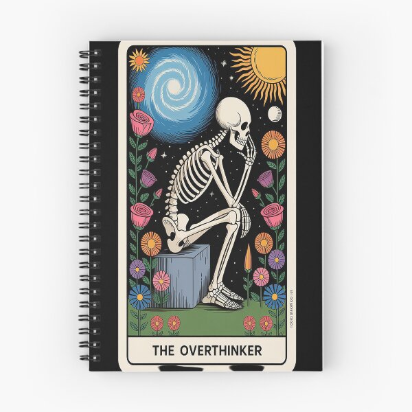 Item preview, Over Thinker Cool Tarot Card Skeleton designed and sold by kakashinn.