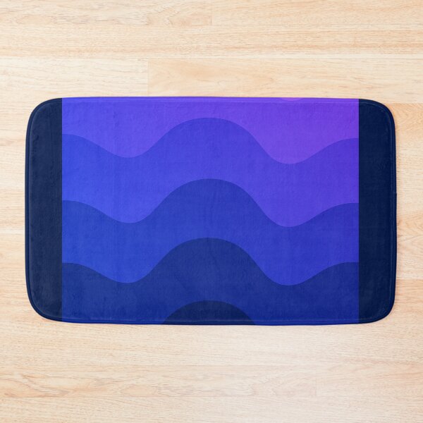 Item preview, Blue to Purple Gradient Wave | Aesthetic Abstract Layered Landscape designed and sold by CreativeXHub.
