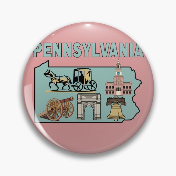 Artikelvorschau, Pennsylvania-Stolz, Freiheitsglocke, Amish-Kutsche und Independence Hall entworfen und verkauft von mashmosh.