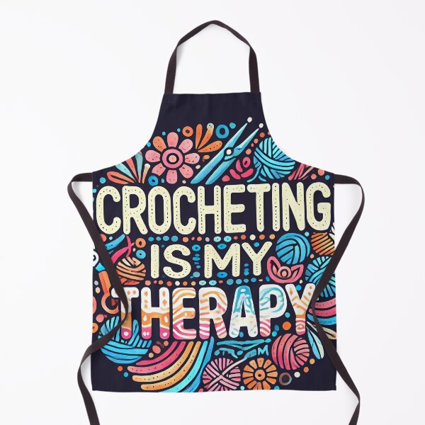 Item preview, Crochet Is My Therapy, typography designed and sold by maxmaj.