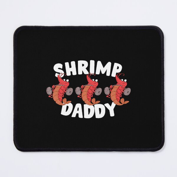 Item preview, Shrimp Daddy Funny Gym Cartoon Crustacean Weightlifting designed and sold by JaneJanie.