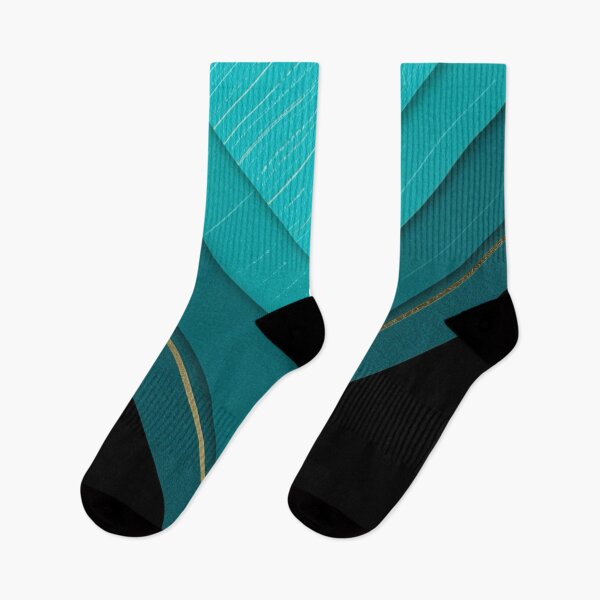 Item preview, Turquoise Layered Geometry with Gold Accents designed and sold by Bellassi.