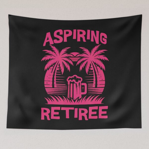 Item preview, Aspiring Retiree Almost Retired Fun Beer Sunset designed and sold by ArleneJene.