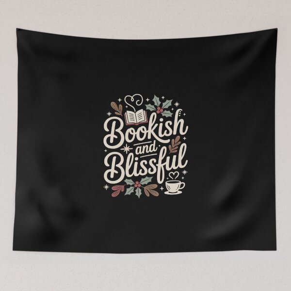 Item preview, Bookish and Blissful - Cozy Holiday Book designed and sold by MagicWander.