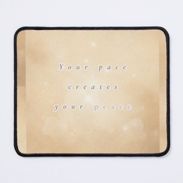 Item preview, Your Pace Creates Your Peace – Cozy Minimal Slow-Living Quote Art designed and sold by BlessedStudio31.