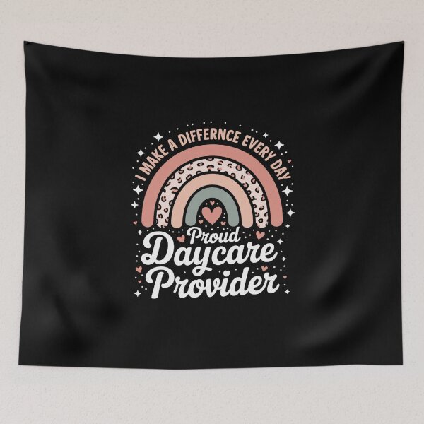 Item preview, I Make a Difference Every Day Proud Daycare Provider Rainbow designed and sold by imsamaharem.