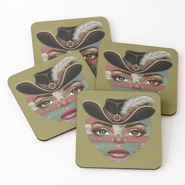 Item preview, The Heartwood Cowgirl Mystery: Mismatched Eyes, Soul of Vintage Wood designed and sold by JanRizz.