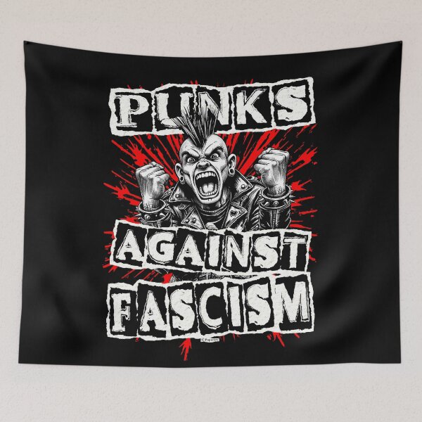 Item preview, PUNKS AGAINST FASCISM designed and sold by Paparaw.