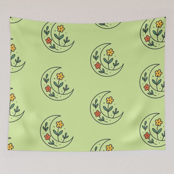 Item preview, Moon and flowers designed and sold by Sotiris Filippou.