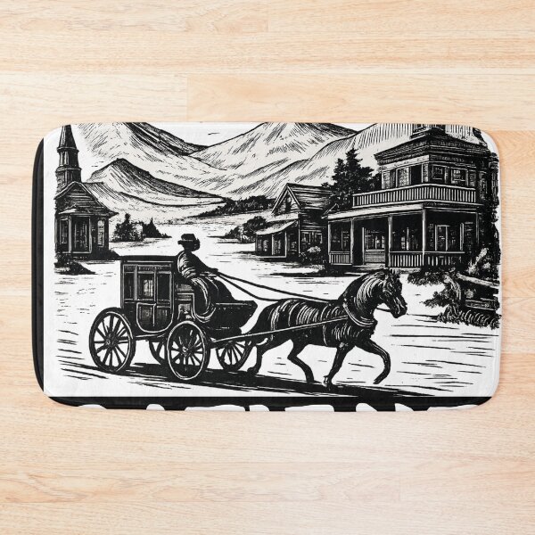 Item preview, Vintage 1900s Western Carriage Illustration Funny Gift Tee for Men designed and sold by tarzbol.