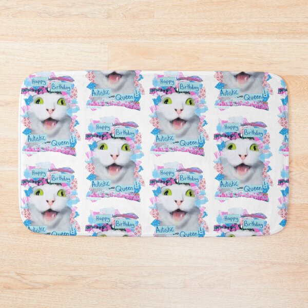 Item preview, Happy Birthday Autistic Queen! | Silly cat meme collage style birthday card designed and sold by OnBambisMind.