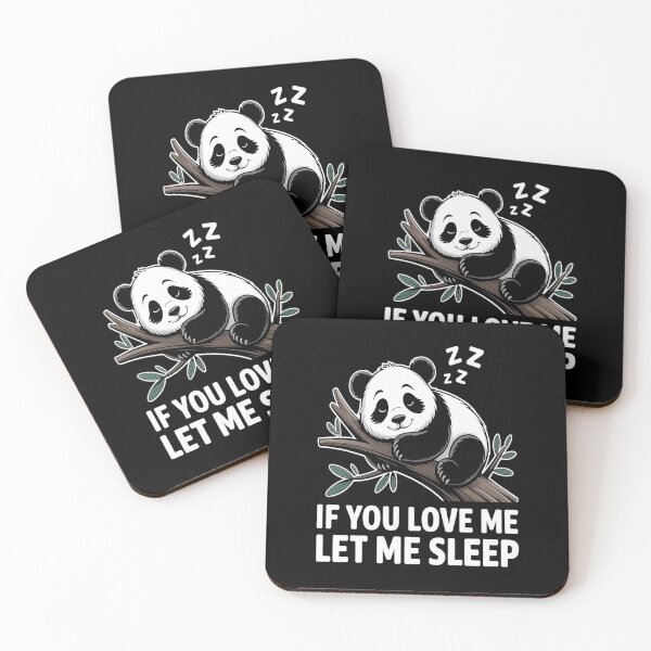 Item preview, Panda If You Love Me Let Me Sleep Cute Panda Pajamas designed and sold by kakashinn.