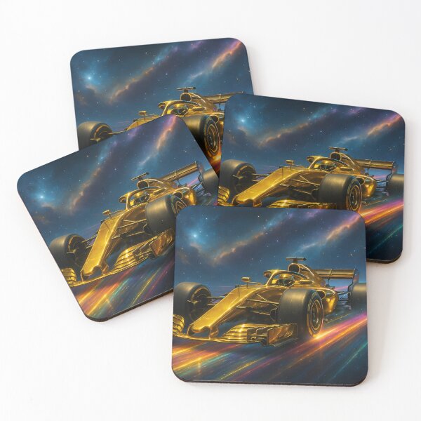 Item preview, Golden Racing Machine - Futuristic Speed Burst Art designed and sold by DanielBDesigns.