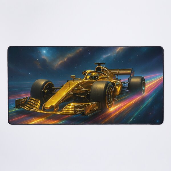 Item preview, Golden Racing Machine - Futuristic Speed Burst Art designed and sold by DanielBDesigns.