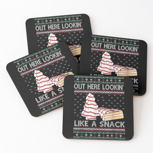 Item preview, Out Here Lookin Like A Snack Funny Christmas Tree Cake Design designed and sold by TiaraHans.