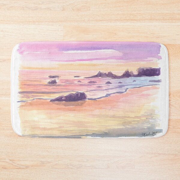 Item preview, El Matador State Beach Malibu at Californian Dusk designed and sold by artshop77.