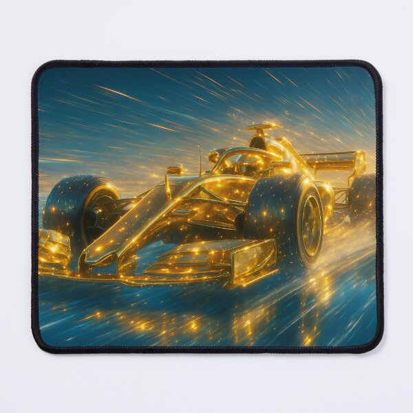 Item preview, Gold Racing Machine - Futuristic Speed Burst Art designed and sold by DanielBDesigns.