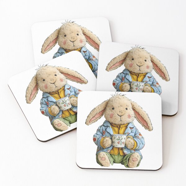 Item preview, Cozy Bunny with a Cup – Cute Watercolor Rabbit Illustration designed and sold by olenadykun.ai.