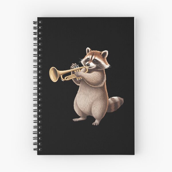 Item preview, Raccoon Playing Trumpet Funny Trumpet Band Raccoon Trumpeter designed and sold by DanaKathe.