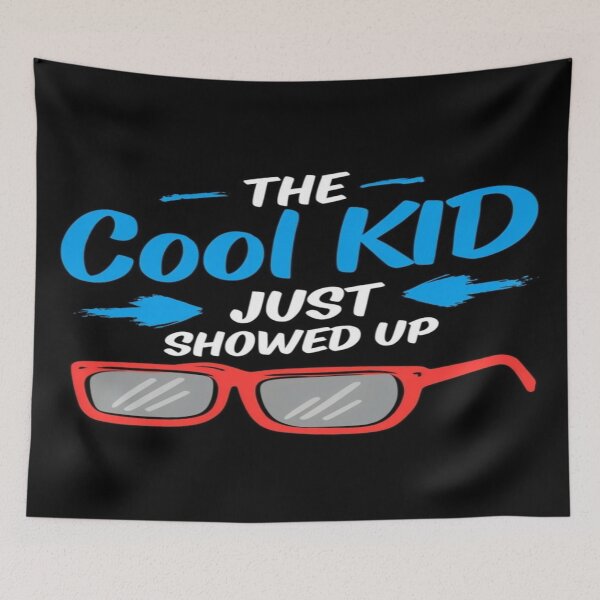 Item preview, Trendy Cool Kid Just Showed Up Shirt – Retro Vibes, Statement Tee, Youth Fashion,  Graphic Style designed and sold by Bright Nest Studio.