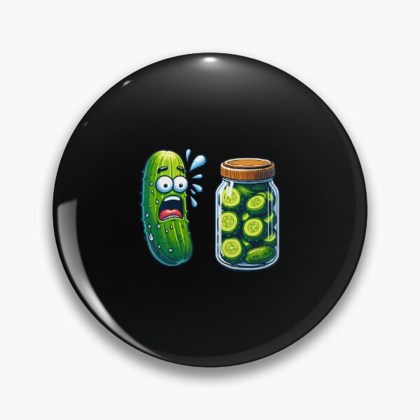 Item preview, Funny Pickle Surprise A Cucumber And A Jar Of Sliced Pickles designed and sold by MyraLorri.