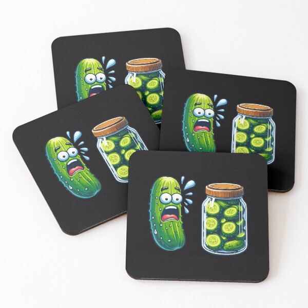Item preview, Funny Pickle Surprise A Cucumber And A Jar Of Sliced Pickles designed and sold by MyraLorri.